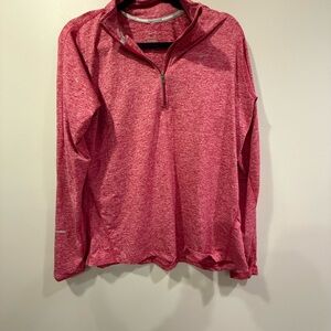 Nike Heathered red Long Sleeve Top